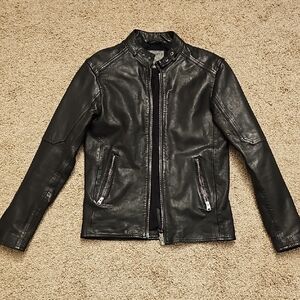 All Saints Black Leather Jacket